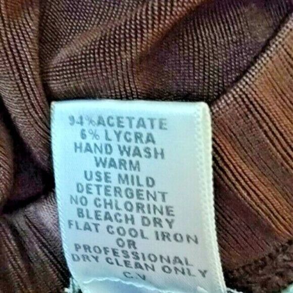 The Travel Collection 2X Pull On Brown‎ Stretchy Wide Leg Pedal Pusher Pants - Picture 5 of 5